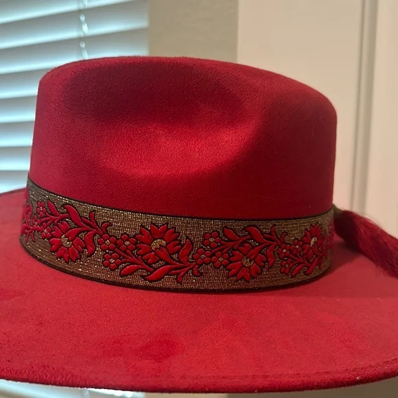 Elegant Red Women's Hat